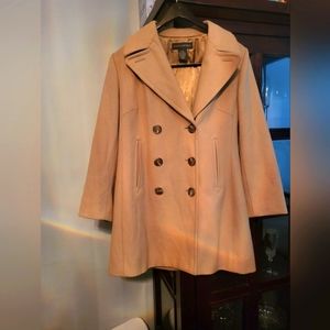 Banana Republic women's pea coat Size Medium color - tan